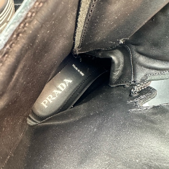 Prada Combat Boot - Black WOMENS 39.5 (US 9.5) - Picture 10 of 12